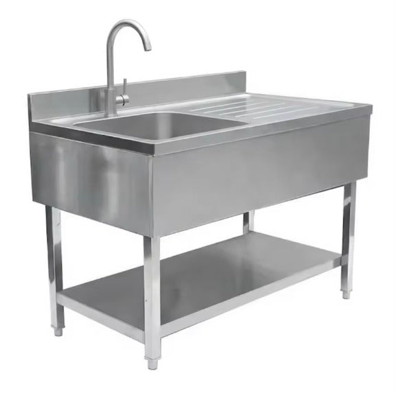 Single Bowl Sink With Drainboard
