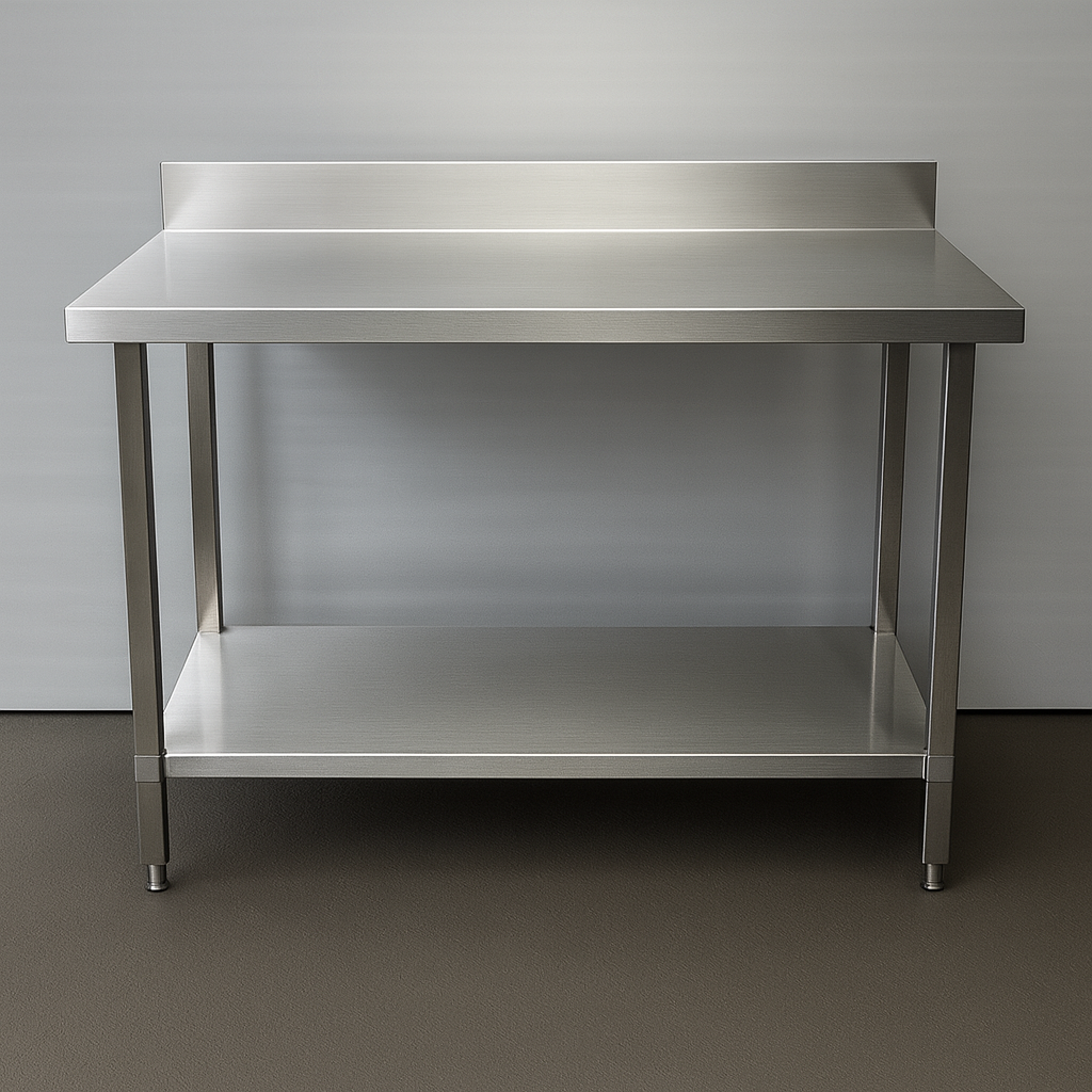 Stainless Steel Tables With Upstand
