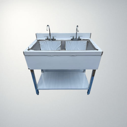 1 meter (1000mm) Double Bowl Sink