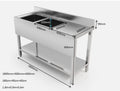 1.8 meter (1800mm) double Bowl Sink