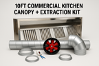 Commercial Kitchen Canopy- 10ft (2950mm)