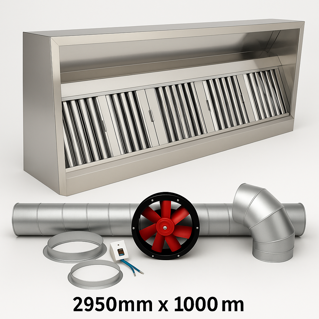 Commercial Kitchen Canopy- 10ft (2950mm)