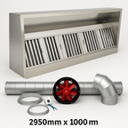 Commercial Kitchen Canopy- 10ft (2950mm)