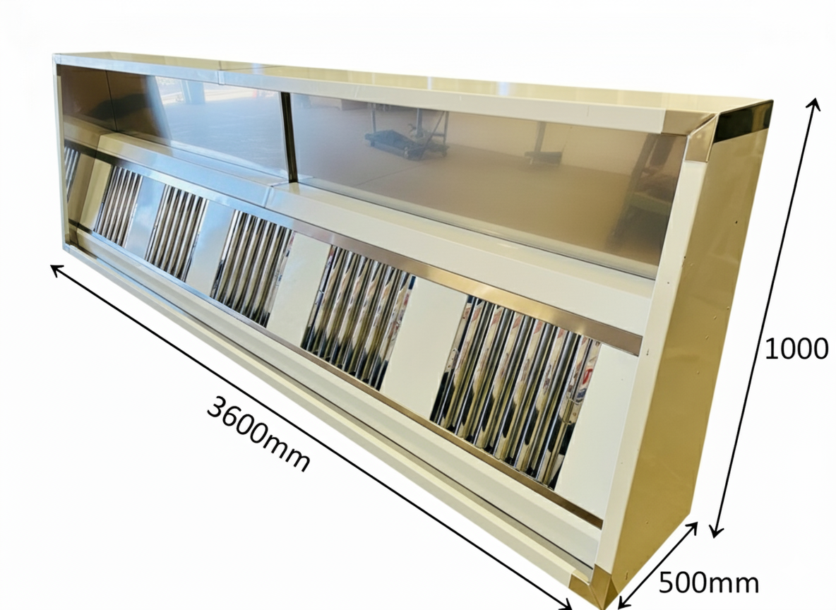 Commercial kitchen Canopy - 12FT (3600mm)