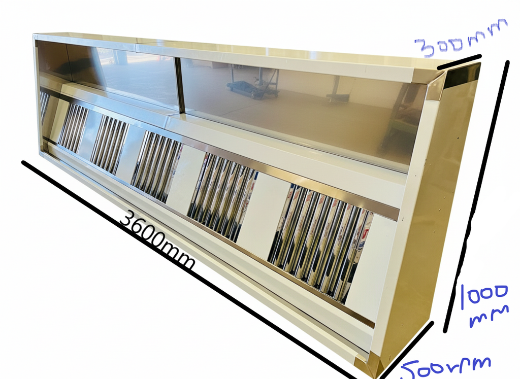 Commercial kitchen Canopy - 12FT (3600mm)