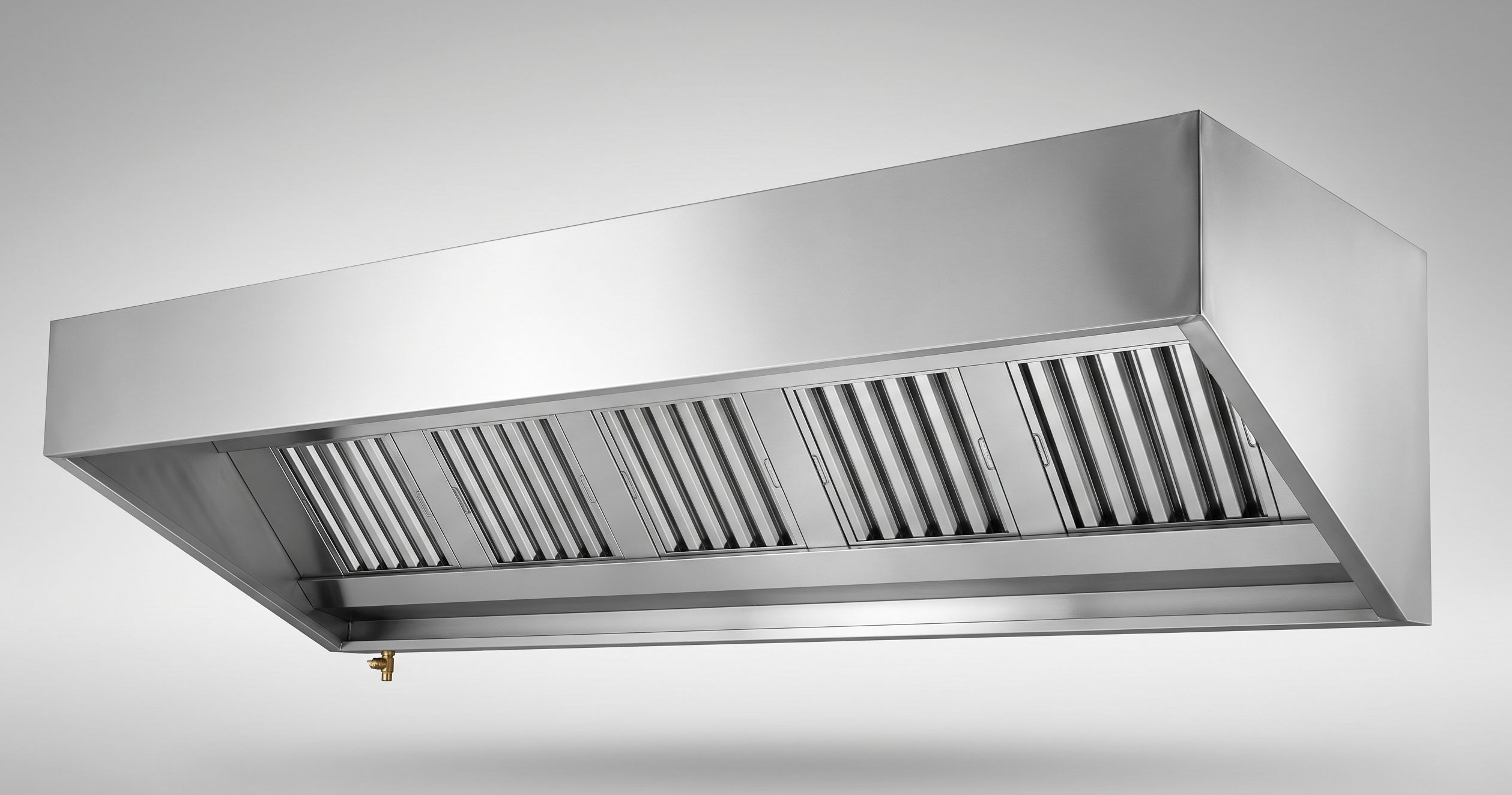 12ft (3600mm) Stainless Steel Canopy with Extraction Kit