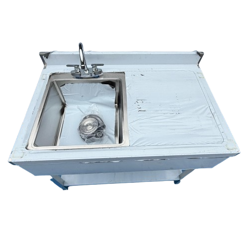 1m Commercial Stainless Steel Sink / Single Bowl Right-Hand Drainer