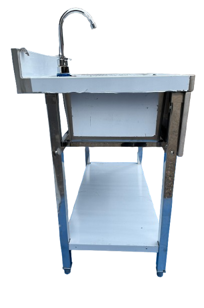 1m Commercial Stainless Steel Sink / Single Bowl Right-Hand Drainer