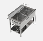 1.2 meter (1200mm) Double Bowl Sink