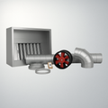 3ft (900mm) Stainless Steel Canopy with Extraction Kit