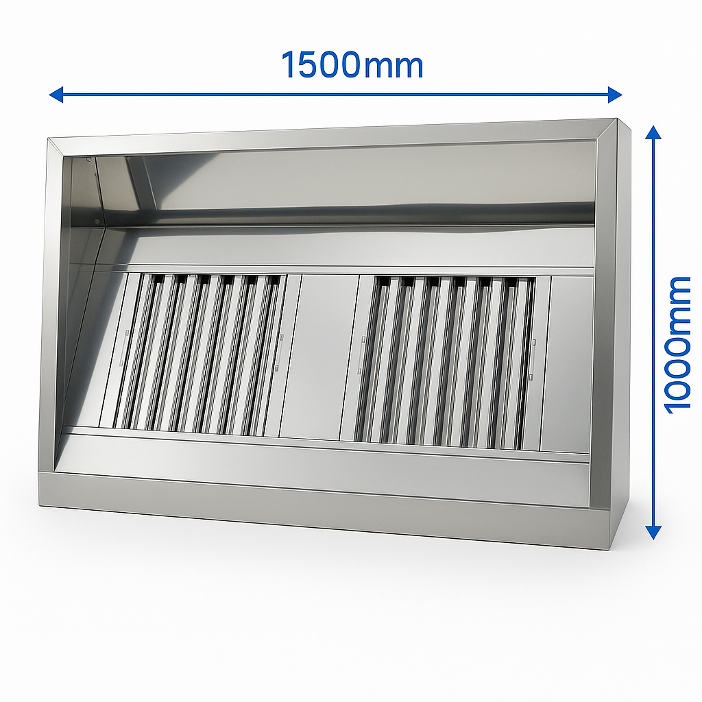 Commercial Kitchen Canopy- 5ft (1500mm)