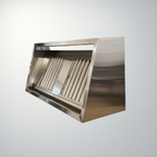 6ft (1800mm) Stainless Steel Canopy with Extraction Kit