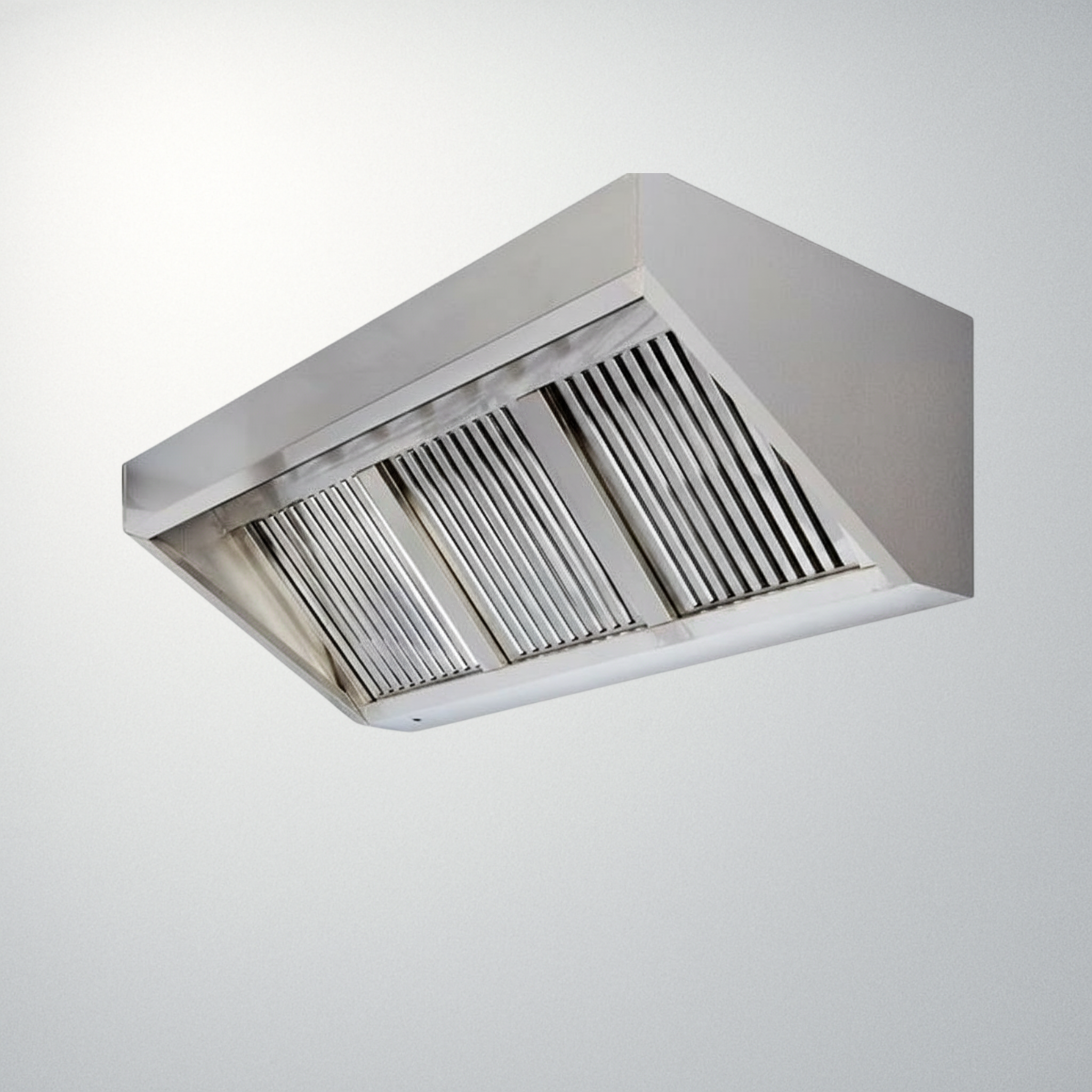 8ft (2400mm) Stainless Steel Canopy with Extraction Kit