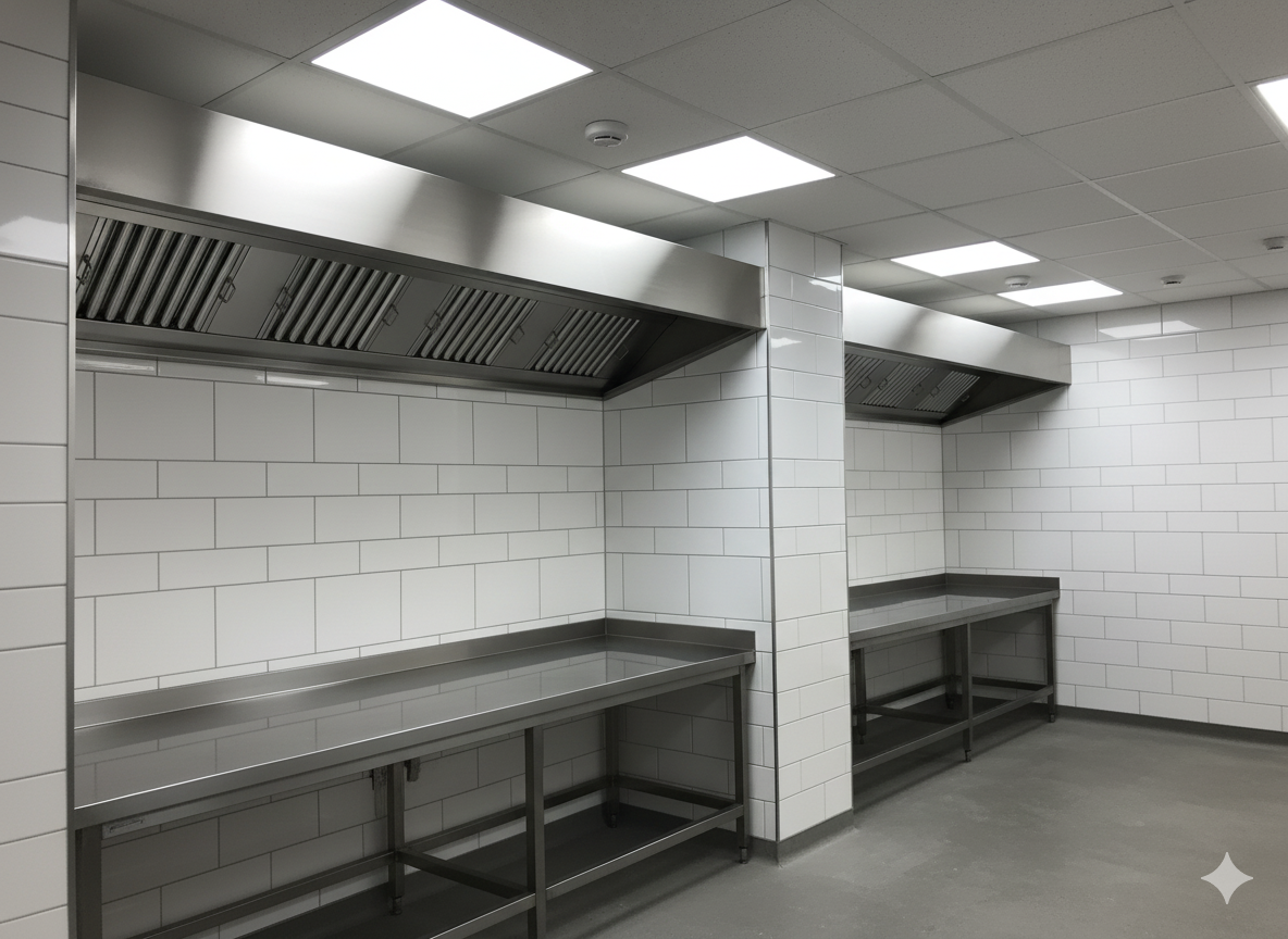 Commercial Kitchen Canopy- 7ft (2100mm)