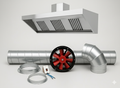 8ft (2450mm) Commercial Kitchen Extraction Canopy