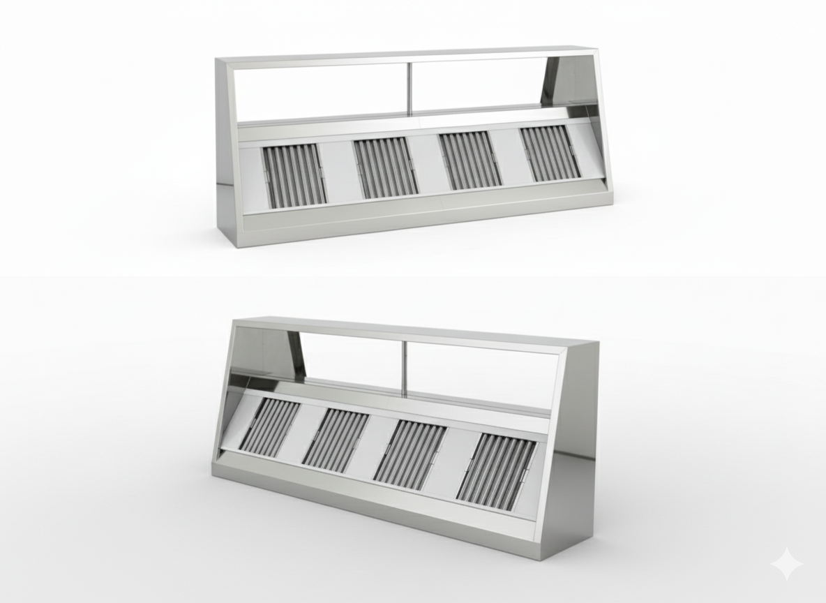 Commercial Kitchen Canopy- 9ft (2800mm)