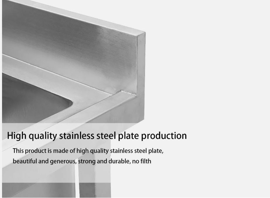 Comvent 1.2m Commercial Stainless Steel Sink – Double Bowl