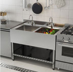 Comvent 1.2m Commercial Stainless Steel Sink – Double Bowl