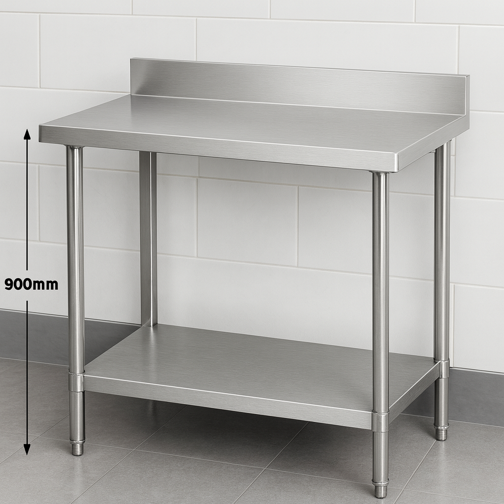 Professional Stainless Steel Work Tables with Upstand