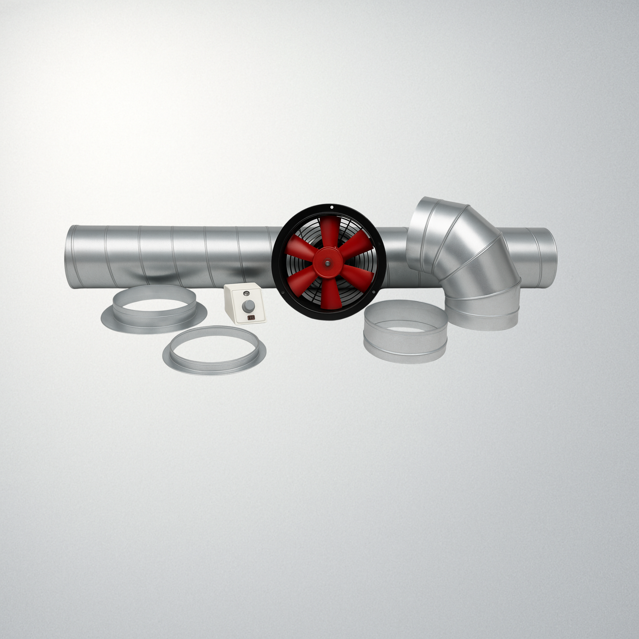 10ft (3000mm) Stainless Steel Canopy with Extraction Kit