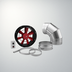 6ft (1800mm) Stainless Steel Canopy with Extraction Kit