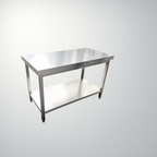 Tables de travail professionnelles en acier inoxydable sans dosseret