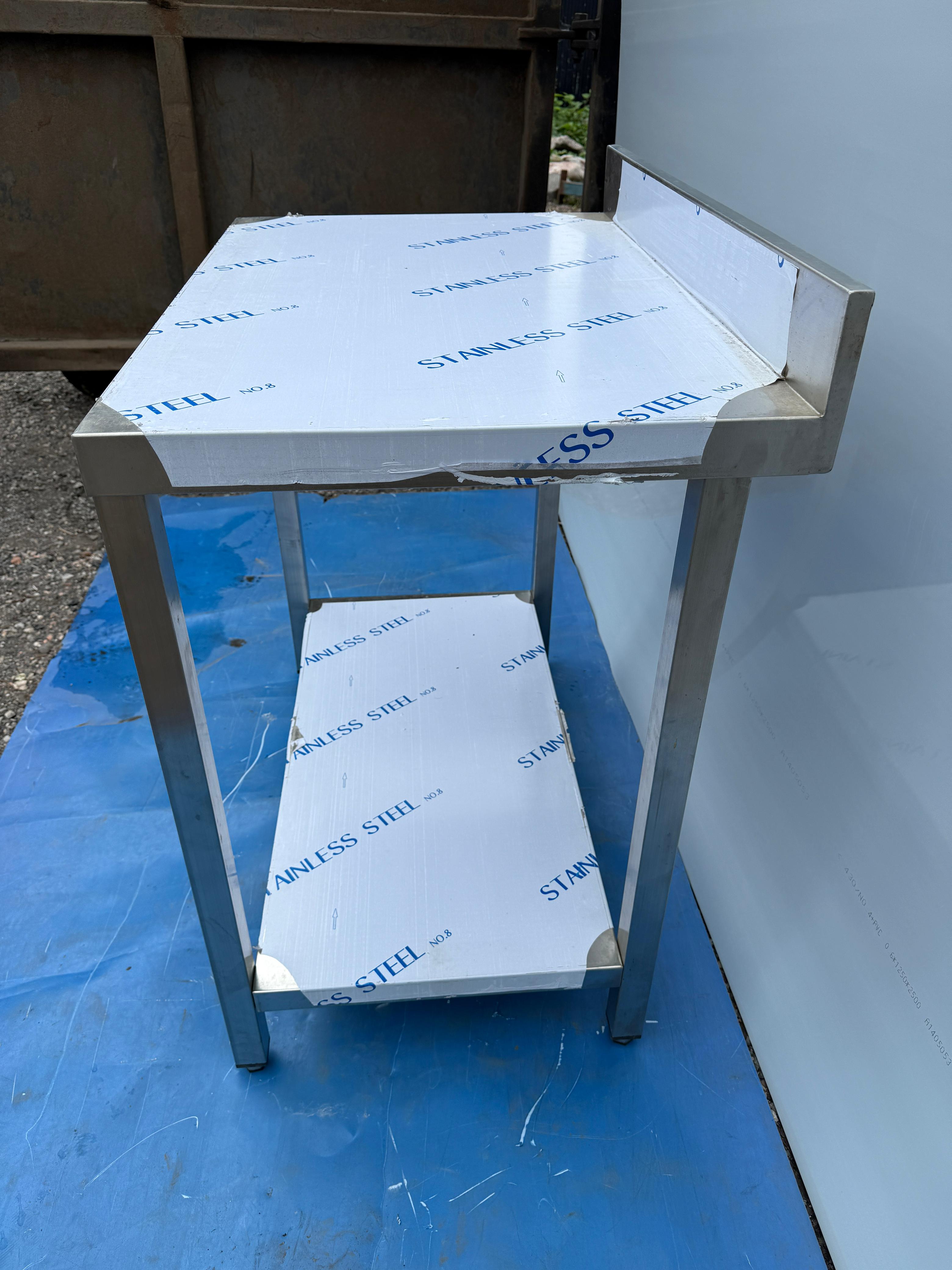 Comvent Stainless Steel Commercial Kitchen Prep Table – 3ft with Upstand