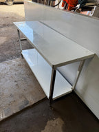 Professional Stainless Steel Work Tables with Upstand