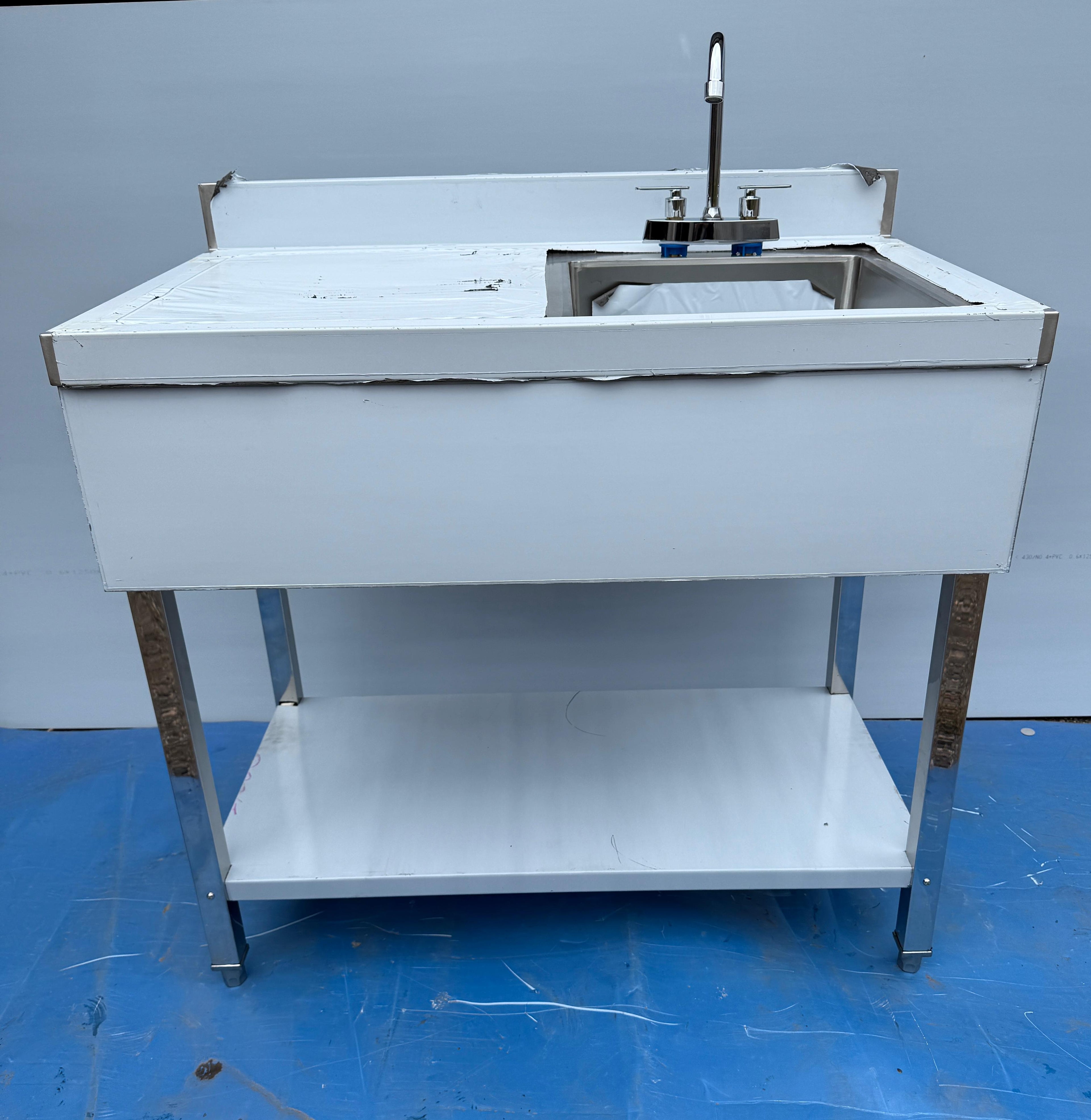 Comvent 1m Commercial Stainless Steel Sink – Single Bowl with Left-Hand Drainer