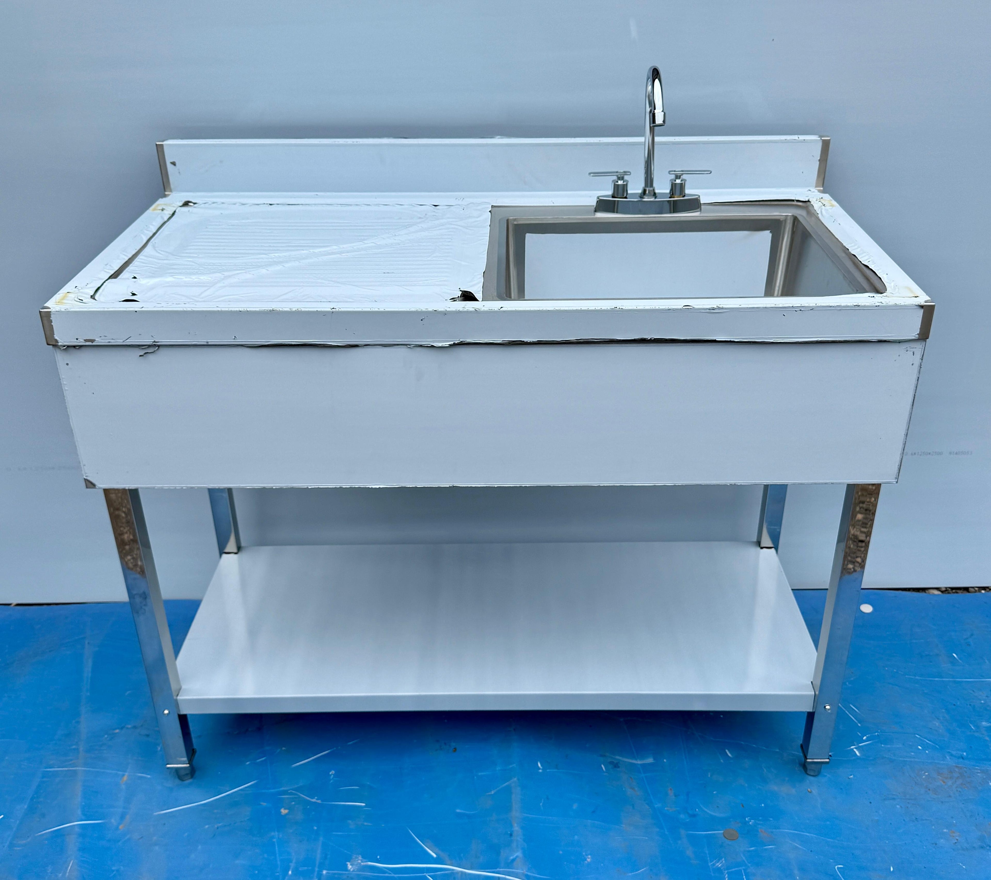 Comvent 1.2m Commercial Stainless Steel Sink – Left Hand Drain Board