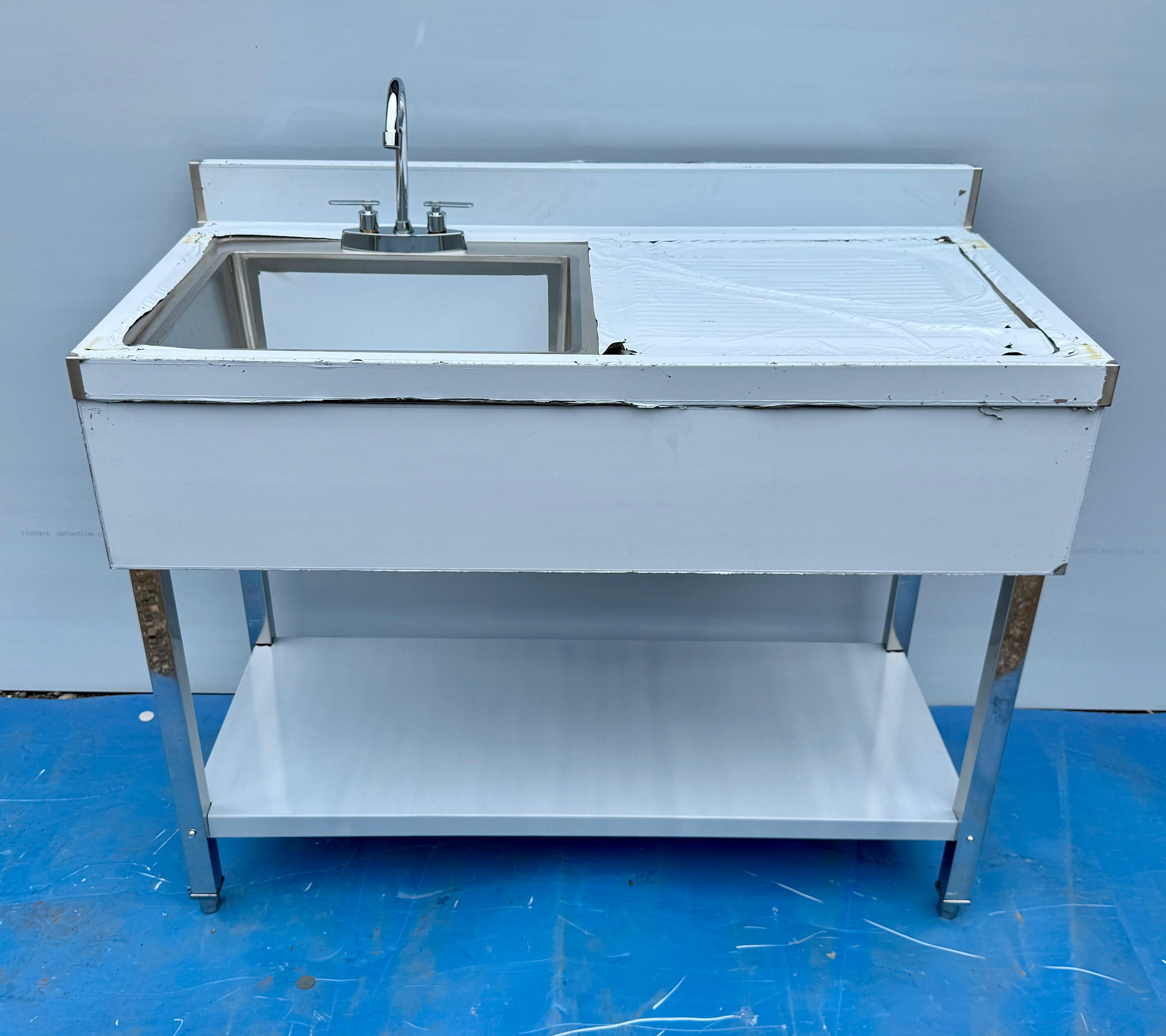 Comvent 1.2m Commercial Stainless Steel Sink – Right Hand Drain Board