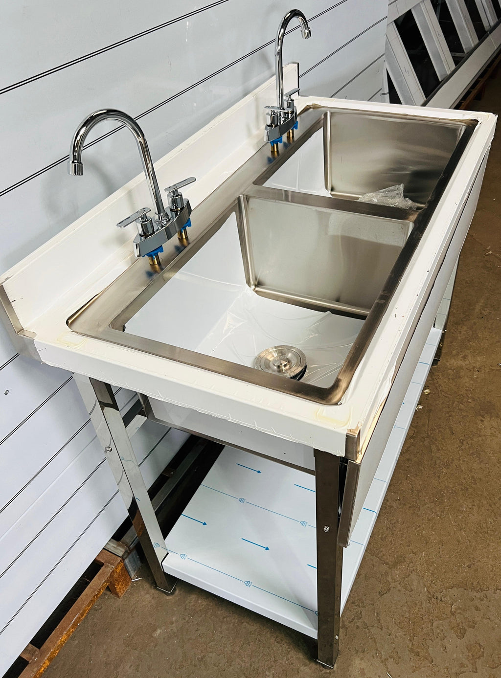 Comvent 1.2m Commercial Stainless Steel Sink – Double Bowl