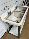 Double Bowl Sink without Drainboard