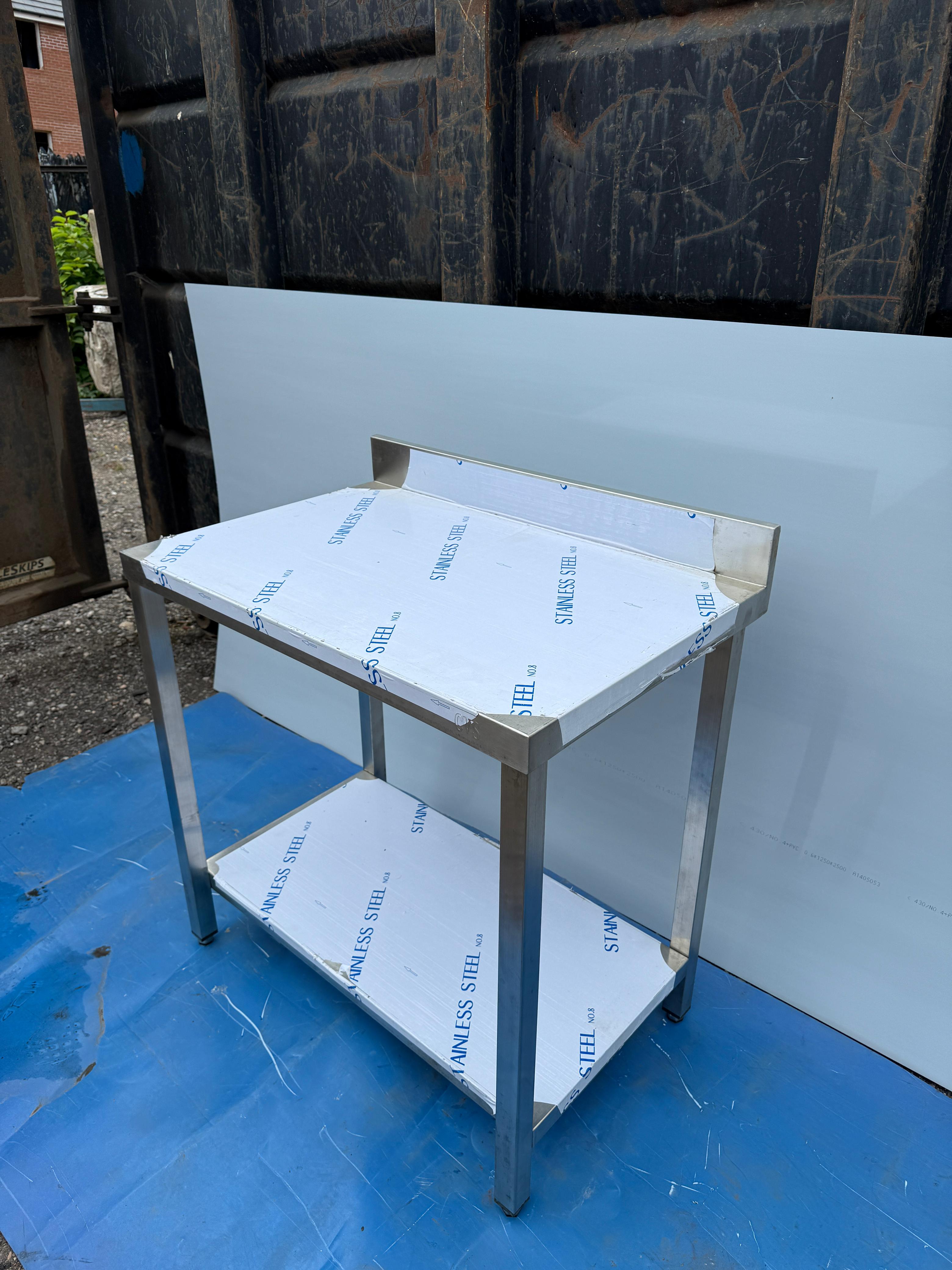 Tables de travail professionnelles en acier inoxydable sans dosseret