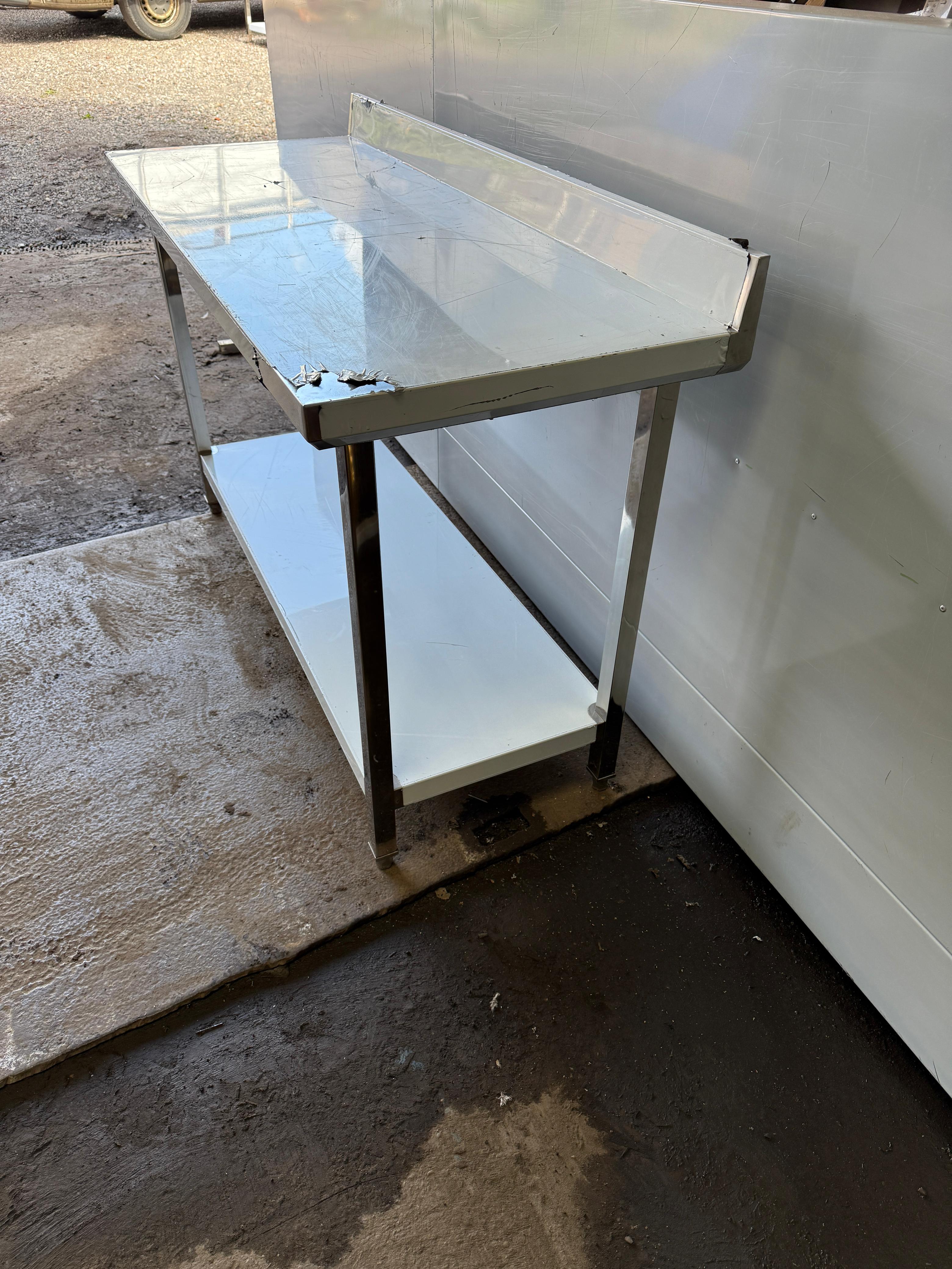 Professional Stainless Steel Work Tables with Upstand