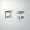 Tables de travail professionnelles en acier inoxydable sans dosseret