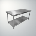 Tables de travail professionnelles en acier inoxydable sans dosseret